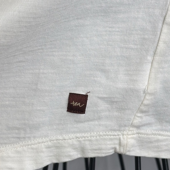 Tea Collection Embroidered Peasant Top Boho Long Sleeve Floral Cream Girl's L - Picture 8 of 10